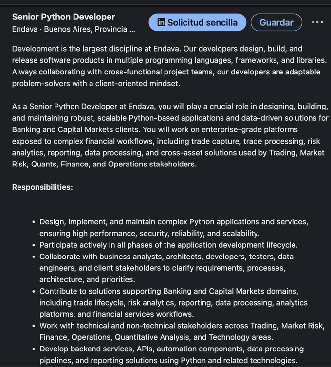Job opening