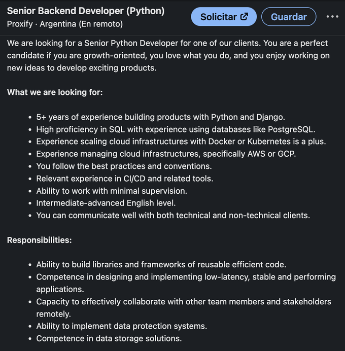 Job opening