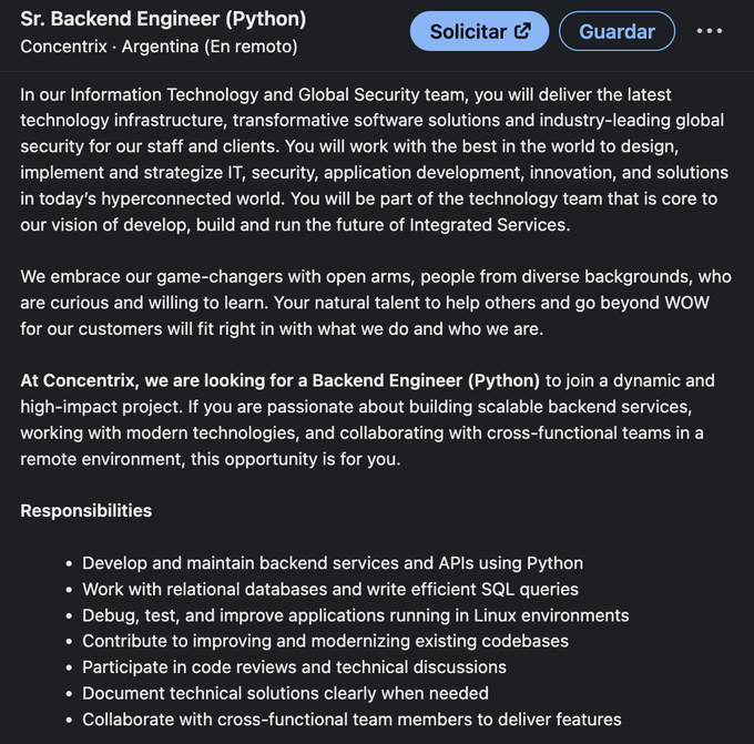 Job opening
