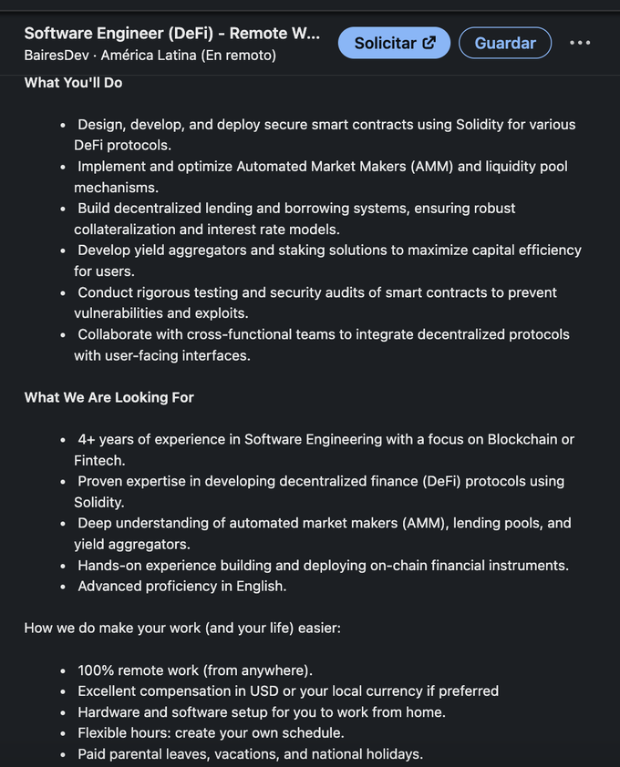 Job opening