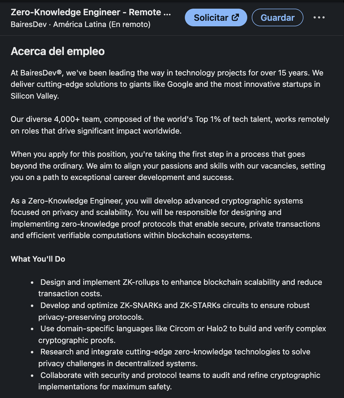 Job opening