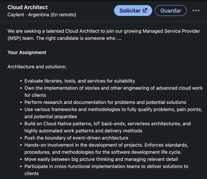 Job opening